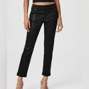 Paige Mayslie Coated Straight Ankle Jean